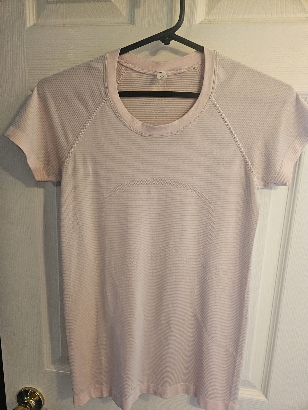 lululemon athletica Light Pink Short Sleeve Swiftly
